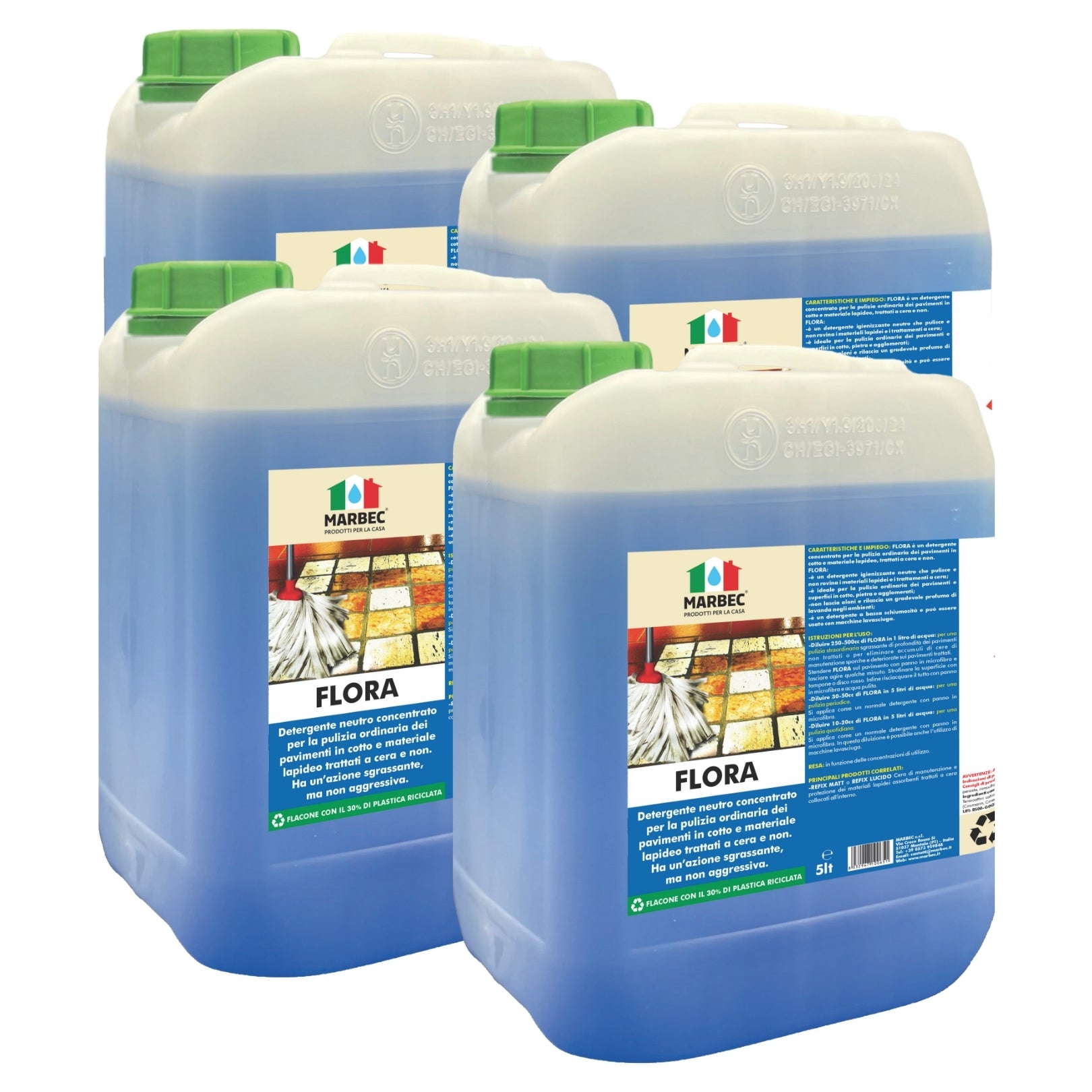 Pulizia pavimenti FLORA   5LTx4Pz