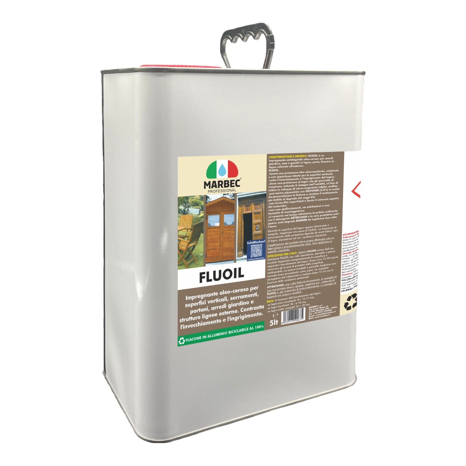 Impregnante per legno esterno FLUOIL   5LT