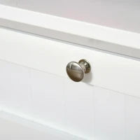 Mobile Dispensa Alto con 2 Armadietti, Ripiani Regolabili e Piano d'Appoggio, in MDF, 68.6x40x164 cm, Bianco