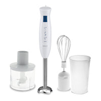 FRULLATORE A IMMERSIONE
CON TRITACARNE ASTA E
TAZZA DI MISURA