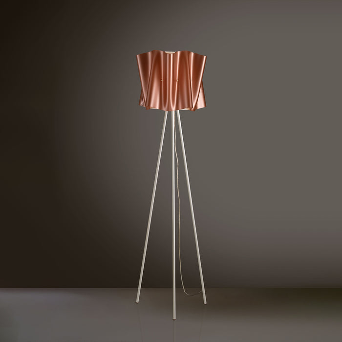 Piantana Moderna 3 Piedi Folio Polilux ® Rame E Metallo 1 Luce E27