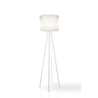 Piantana Moderna 3 Piedi Folio Polilux ® Bianco E Metallo 1 Luce E27