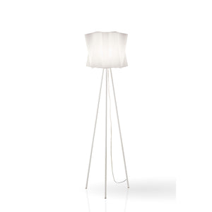 Piantana Moderna 3 Piedi Folio Polilux ® Bianco E Metallo 1 Luce E27