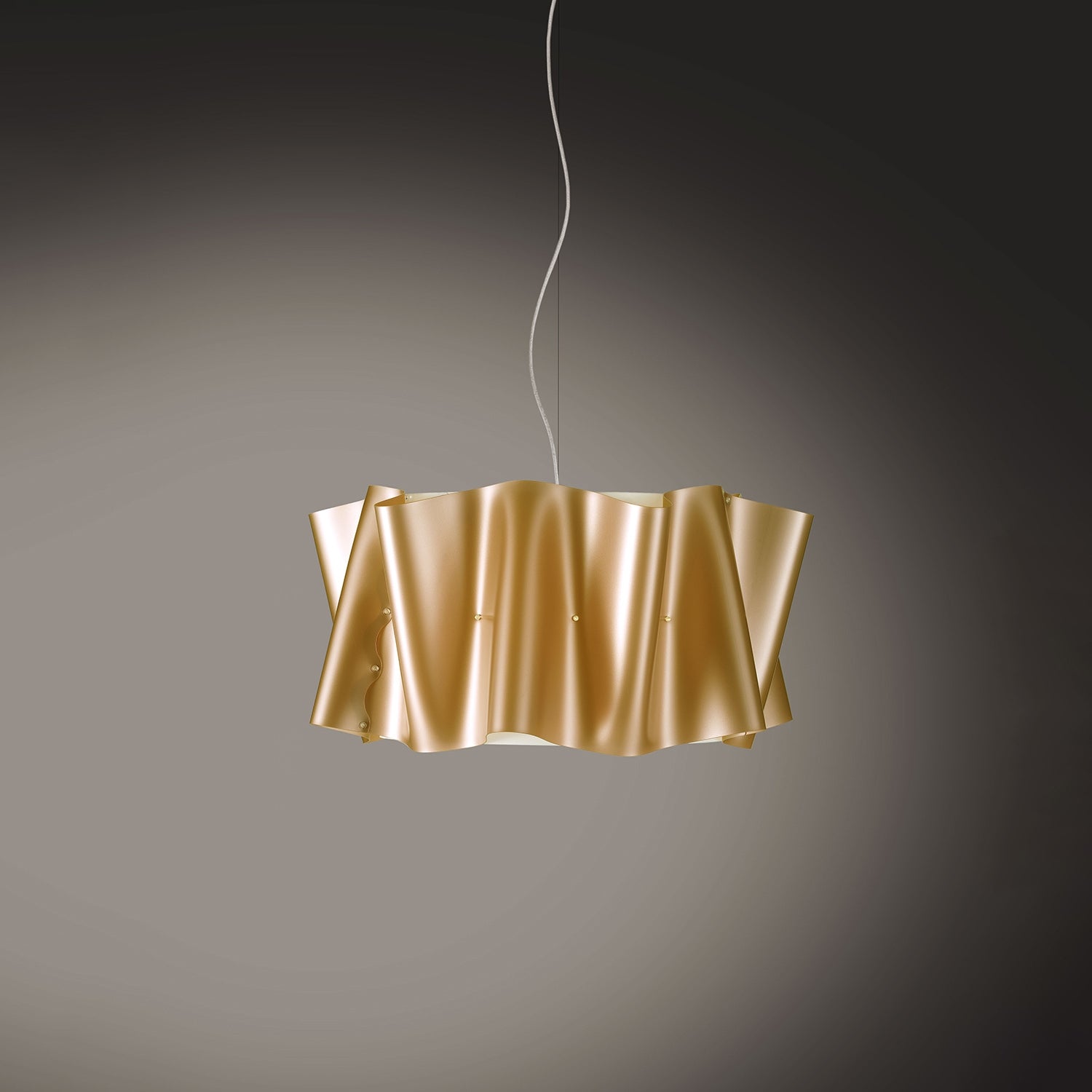 Lampadario Moderno Folio Polilux ® New Gold E Metallo Cromo 3 Luci E27