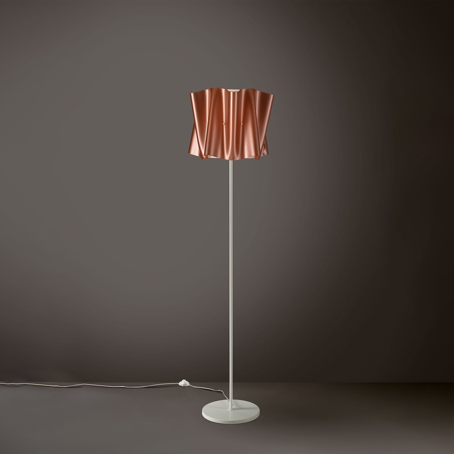 Piantana Moderna Folio Polilux ® Rame E Metallo 1 Luce E27