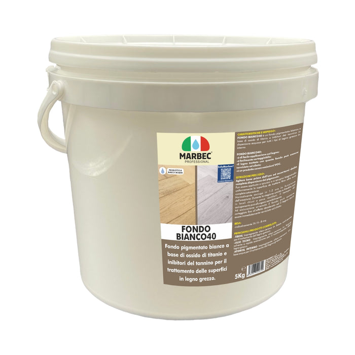 Fondo bianco per legno interno FONDO BIANCO40   5KG