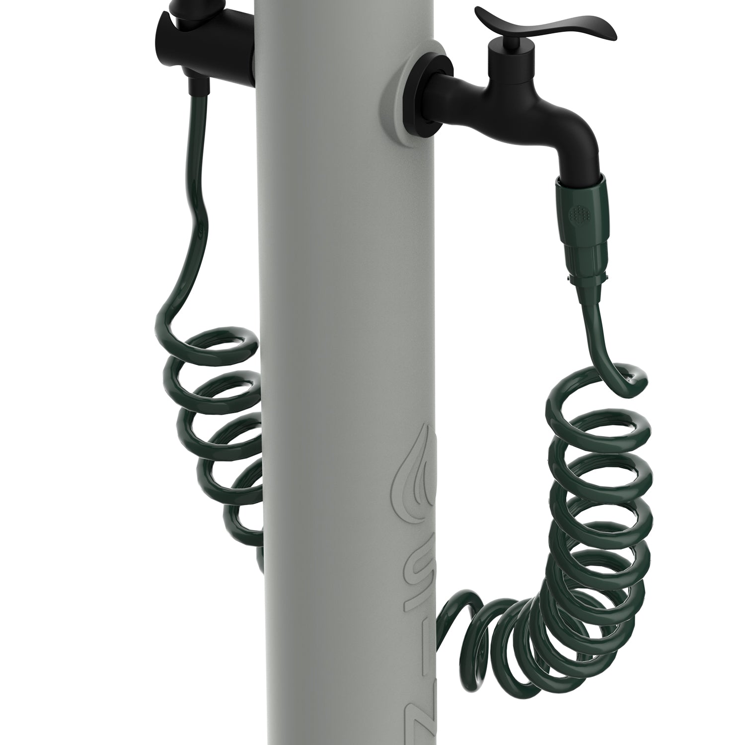 Sined Acqua Pro Fontanella Da Giardino In Polietilene Con Attacco Laterale Facile Montaggio Tortora