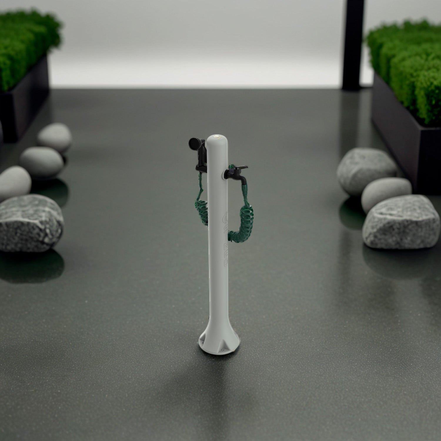 Sined Acqua Pro Fontanella Da Giardino In Polietilene Con Attacco Laterale Facile Montaggio Tortora