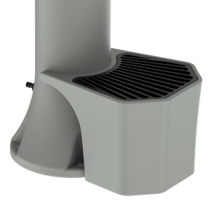 Sined Tritone Pro Fontana In Polietilene Con Doppio Attacco e Cestello Facile Montaggio Tortora Con Tubo Flessibile Lungo 75 m