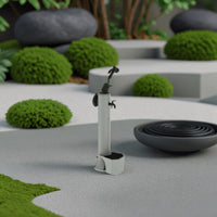 Sined Tritone Pro Fontana In Polietilene Con Doppio Attacco e Cestello Facile Montaggio Tortora Con Tubo Flessibile Lungo 75 m