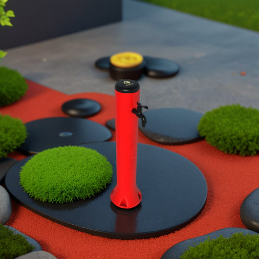 Sined Tritone Fontanella Da Giardino In Hdpe Con Predisposizione Per Attacchi Rapidi Rossa