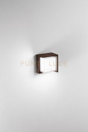 FONTE SQUARE APPLIQUE DA ESTERNO 4000K 780LM 12W IP65 CORTEN  16x16CM