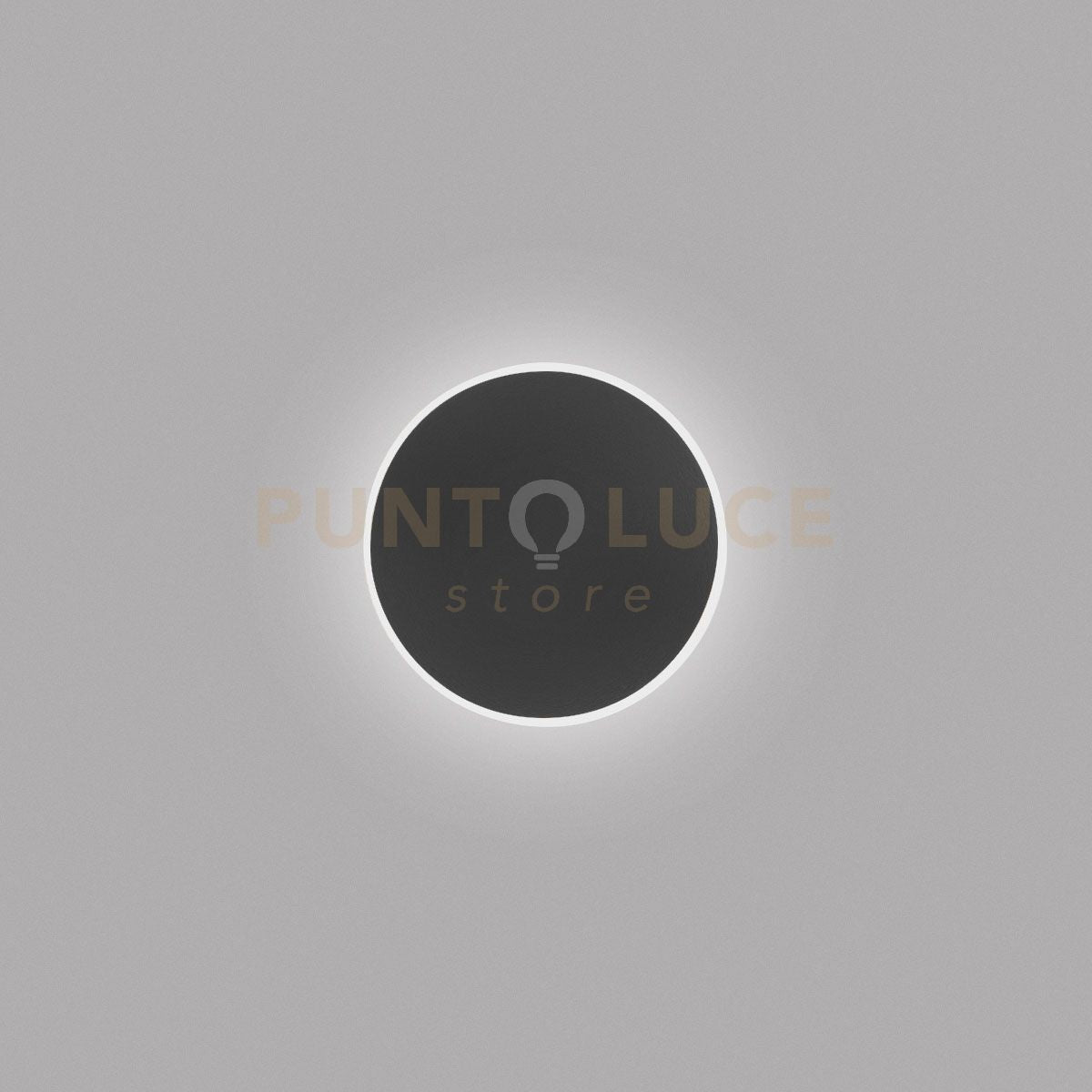 FORTUNA A/P -APPLIQUE A PARETE NERO 20W 1320LM 3000K DIMMERABILE D.30CM