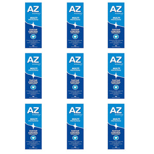 Multipack da 9 dentifrici az multi-protezione tartar control + whitening da 75 millilitri ciascuno