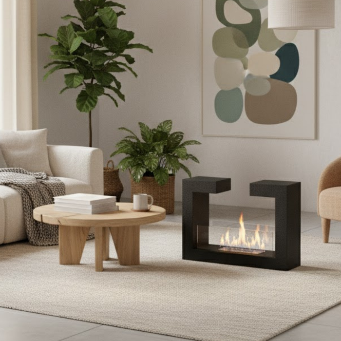 Polar, Biocamino da terra (25cm X 78cm H. 58cm)