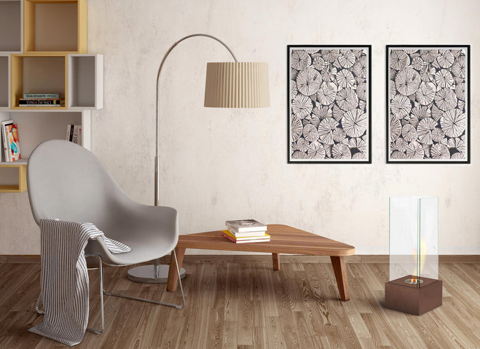 Levels - Caminetti a bioetanolo in acciaio cromato