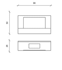 Bmovie - Biocamino da parete in metallo nero