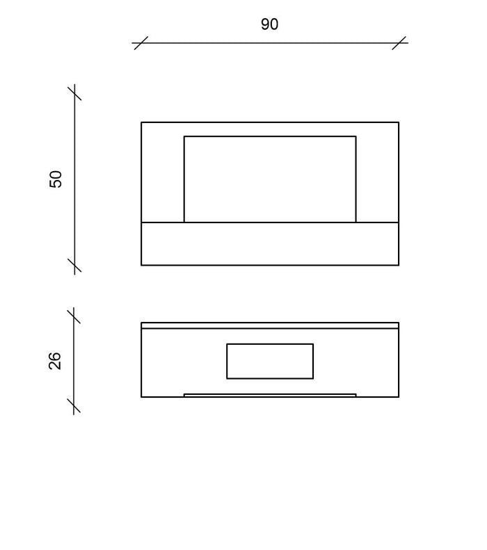 Bmovie - Biocamino da parete in metallo nero