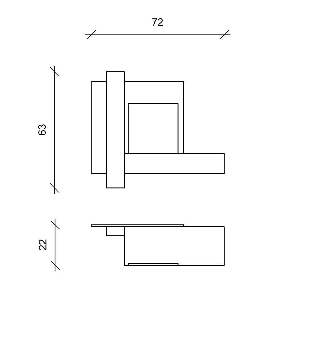 Chassis - Biocamino da parete in Metallo Nero