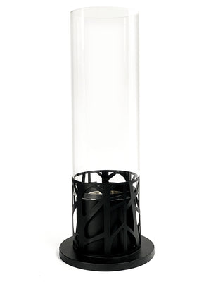 Piper - Candela da tavolo al bioetanolo in metallo nero