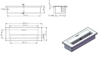 Base - Candela da tavolo al bioetanolo in acciaio cromato
