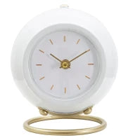 Orologio Da Tavolo Ball Bianco cm 16X13X19