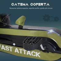 Go Kart a Pedali per Bambini da 3-6 Anni con Sedile Regolabile e Freno a Mano, Verde