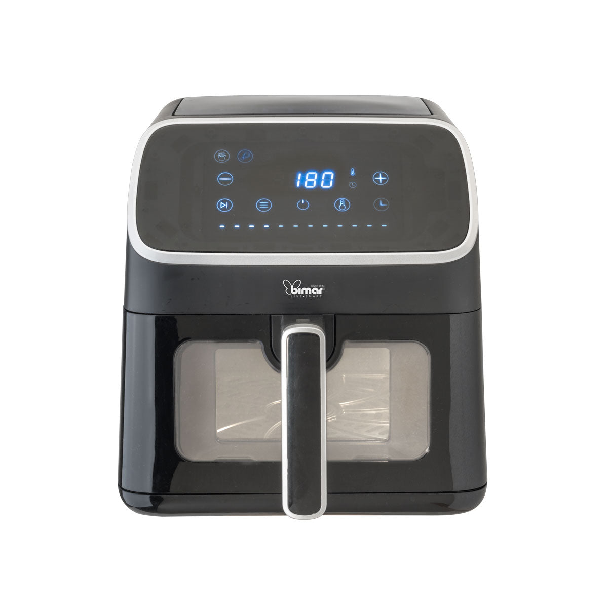 Bimar Friggitrice Aria FR70 7L Digitale 9 Programmi Timer Spegnimento Automatico Finestra Controllo Cottura