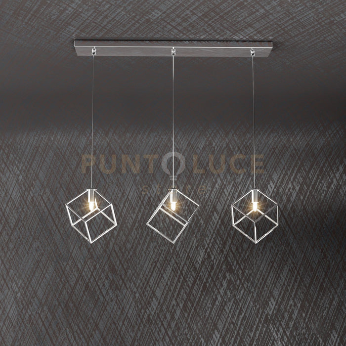 FRAME SOSPENSIONE RETTANGOLARE 3 LUCI 1125-S3 R