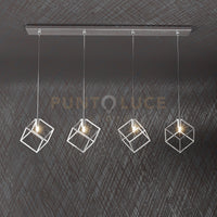 FRAME SOSPENSIONE RETTANGOLARE 4 LUCI 1125-S4 R