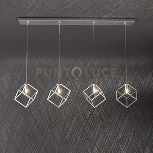 FRAME SOSPENSIONE RETTANGOLARE 4 LUCI 1125-S4 R