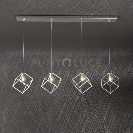 FRAME SOSPENSIONE RETTANGOLARE 4 LUCI 1125-S4 R