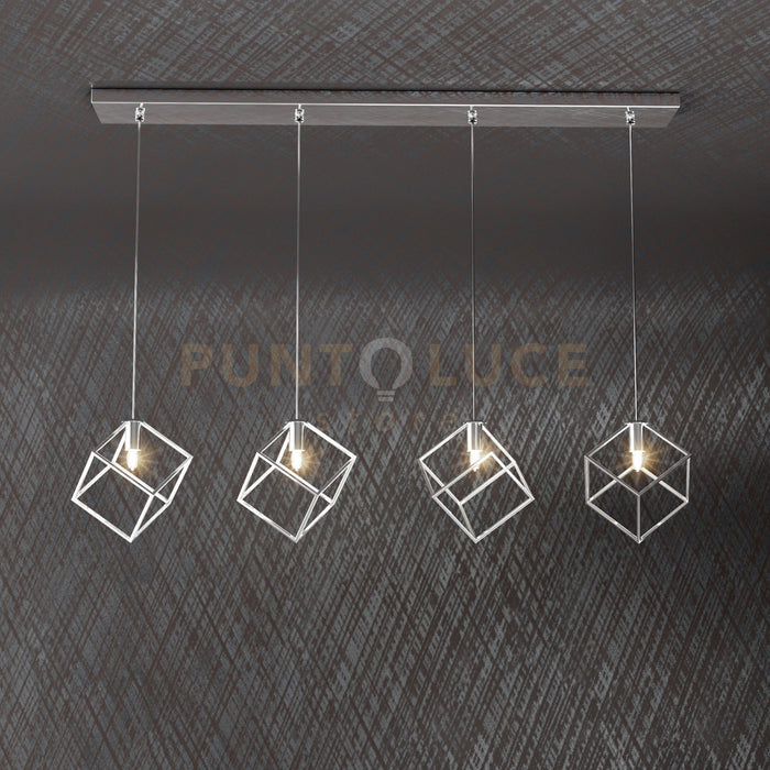 FRAME SOSPENSIONE RETTANGOLARE 4 LUCI 1125-S4 R