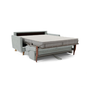 Francy Divano letto matrimoniale con poggiatesta regolabili in tessuto impermeabile e smacchiabile T17 200 cm (mat. 160x197) verde acqua