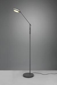 FRANKLIN PIANTANA LED 6,5W 650lm, 2700+3200+4000K METALLO ANTRACITE TOUCH DIMMER E FUNZIONE MEMORIZZAZIONE H. 133CM