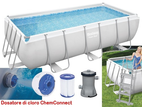 Piscina Fuori Terra Rettangolare Bestway Power Steel Frame 56441