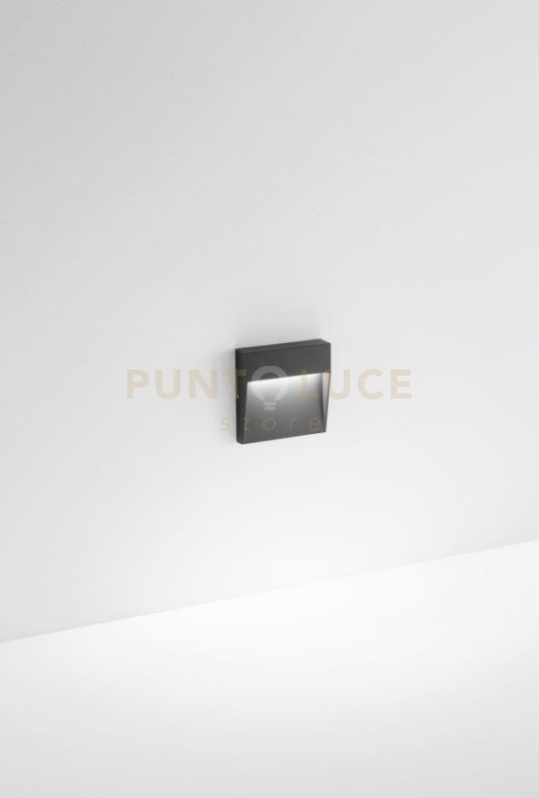 FREE SQUARE SEGNAPASSO DA ESTERNO 4000K 180LM 3W IP54 ANTRACITE