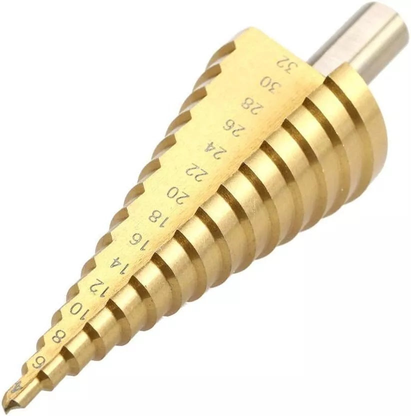 FRESA A GRADINI SCALINI CONICA HSS 4-32 MM ALLARGAFORI PUNTA