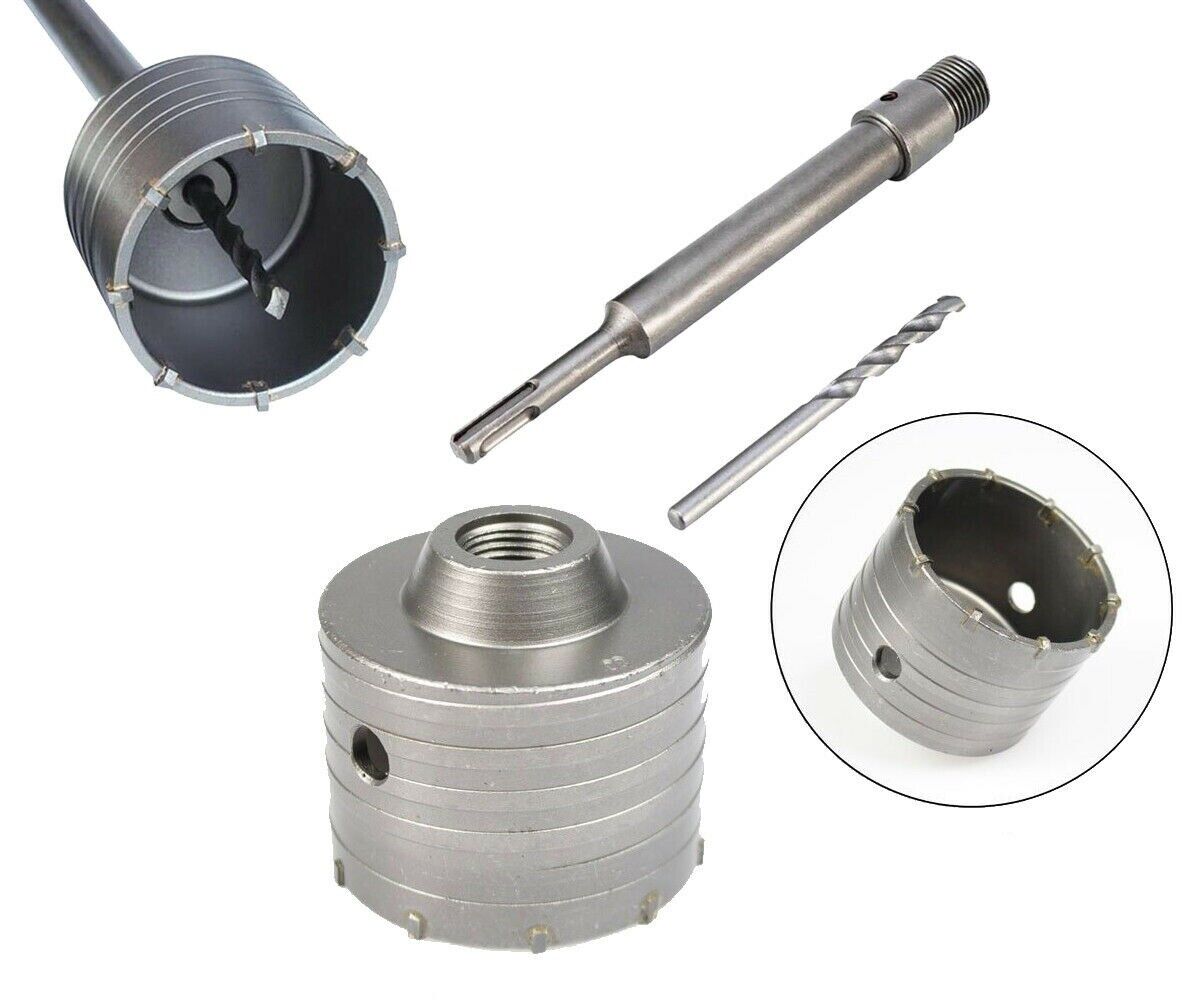 FRESA A TAZZA 100mm CAROTATRICE CON ASTA SDS PLUS 90mm CALCESTRUZZO CEMENTO