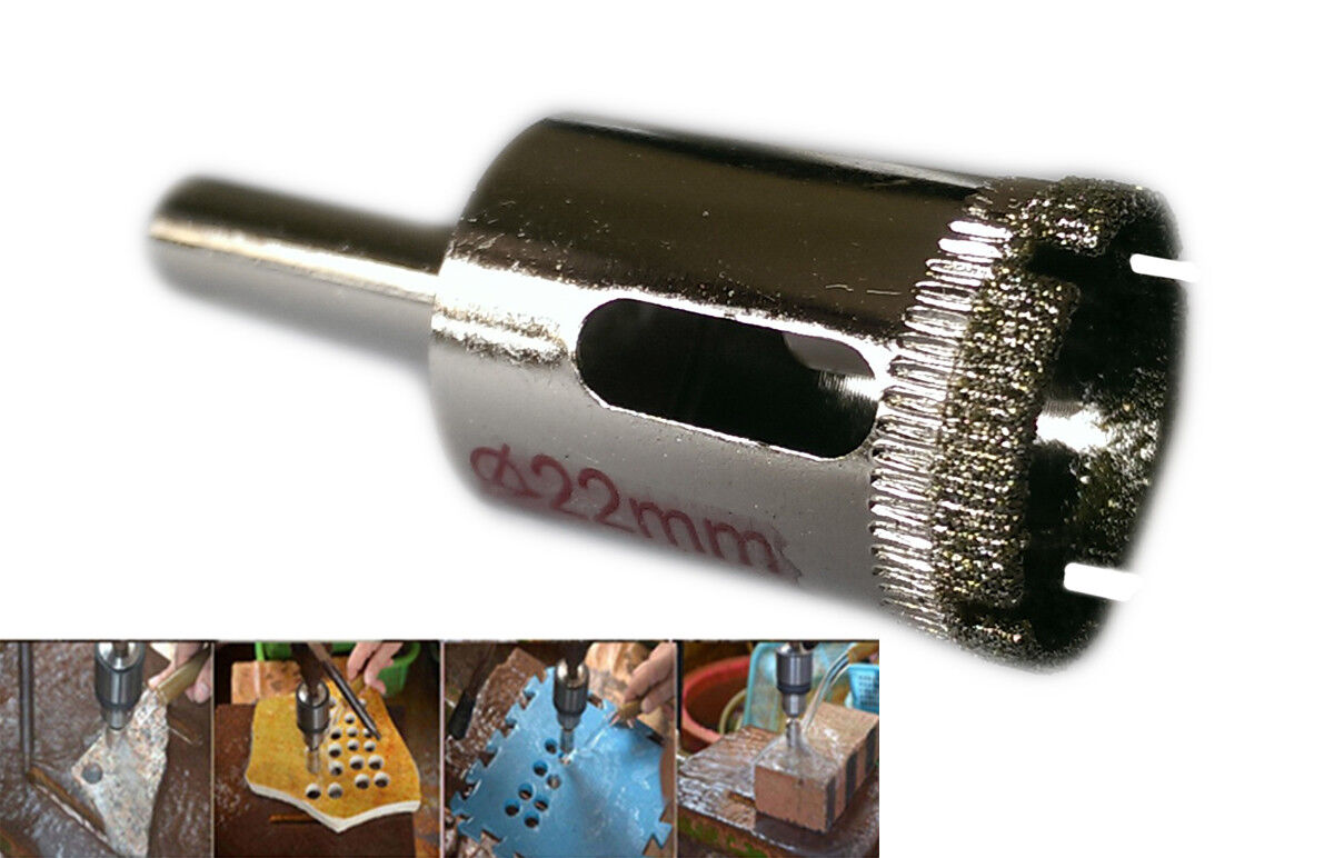 FRESA A TAZZA DIAMANTATA Ø 22 mm PER VETRO, MARMO, CERAMICA E VETRORESINA