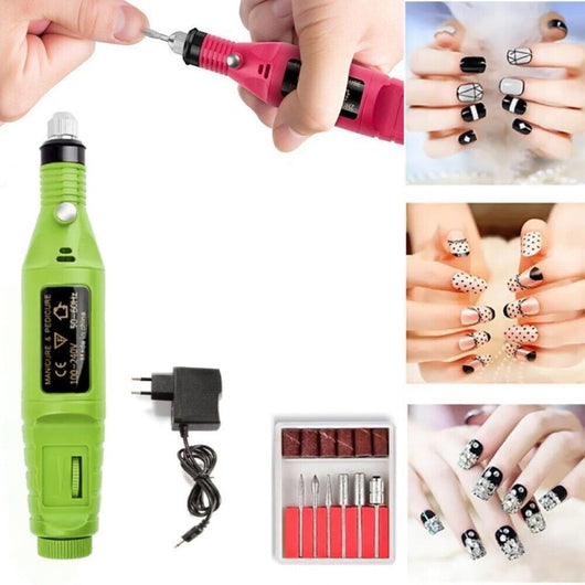 FRESA PER UNGHIE MANICURE RICOSTRUZIONE NAIL ART GEL VELOCITA REGOLABILE 3000RPM