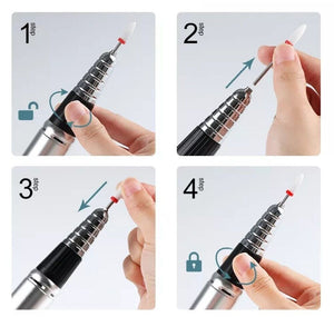 FRESA PER UNGHIE PROFESSIONALE 35000 GIRI RICOSTRUZIONE MANICURE PEDICURE M12