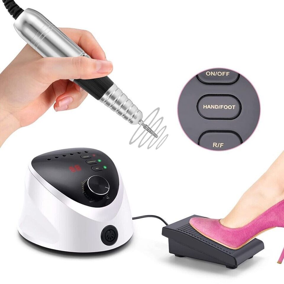 FRESA PER UNGHIE PROFESSIONALE 35000 GIRI RICOSTRUZIONE MANICURE PEDICURE M12