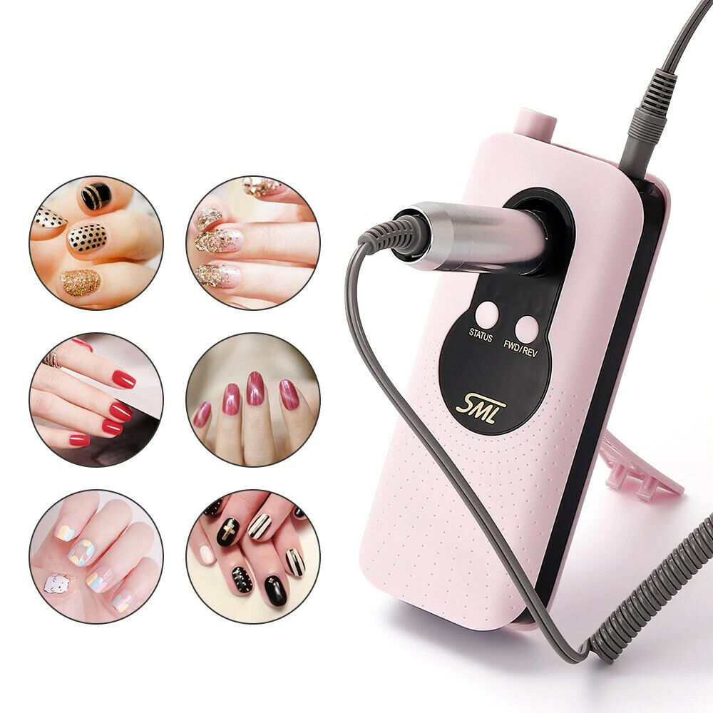 FRESA UNGHIE PORTATILE 35000 GIRI RICARICABILE MANICURE PEDICURE NAIL M6