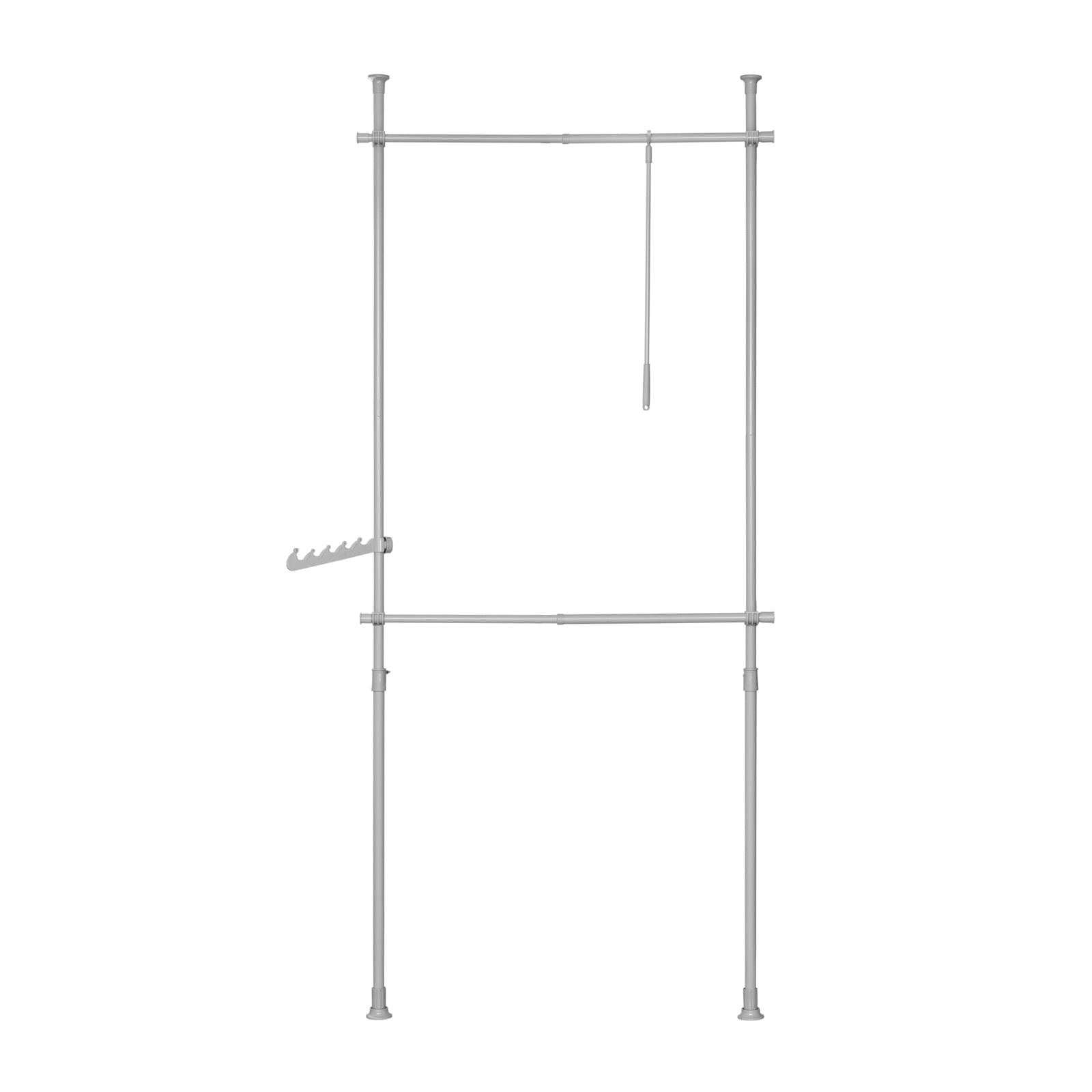 Cabina Armadio Guardaroba Componibile Appendiabiti Grigio FRG109-HG