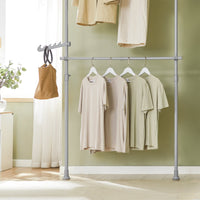 Cabina Armadio Guardaroba Componibile Appendiabiti Grigio FRG109-HG