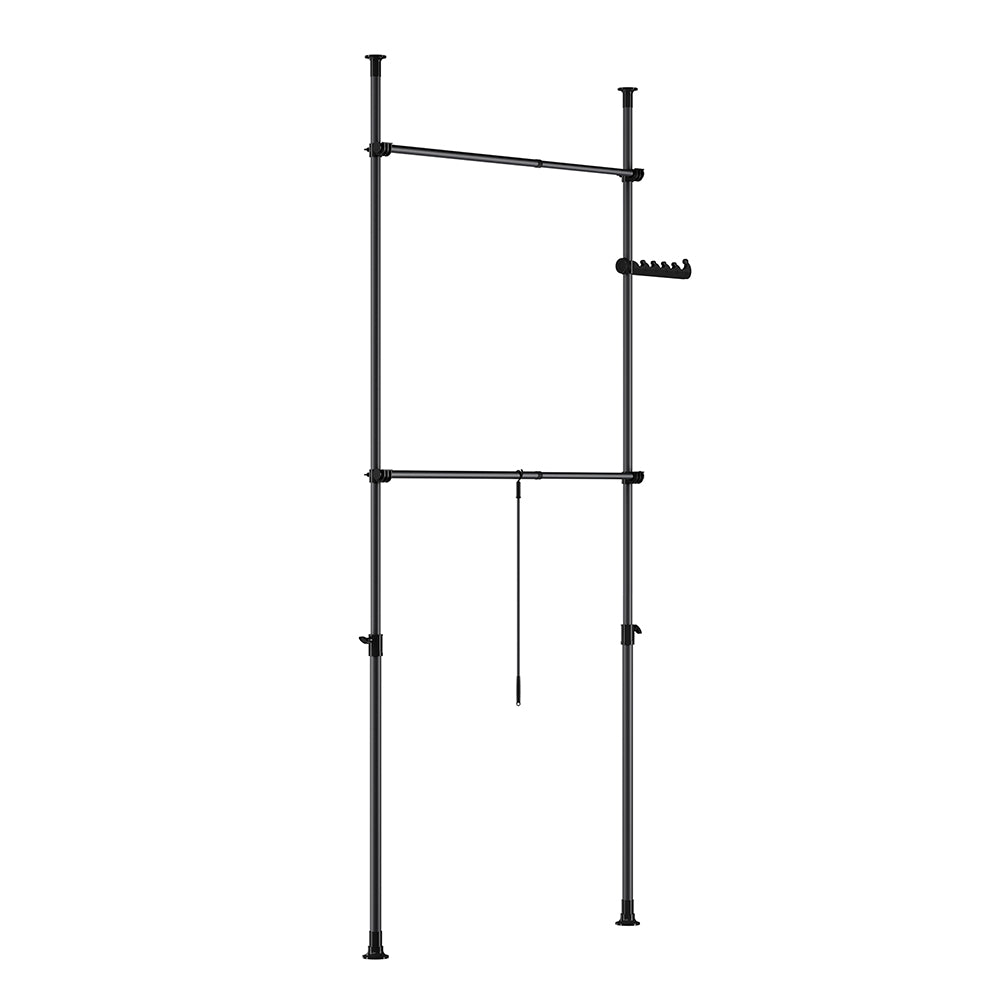 SoBuy Cabina armadio in metallo 126x27x295cm FRG109-II-SCH