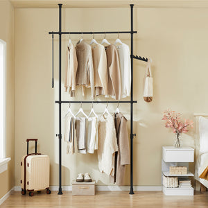 SoBuy Cabina armadio in metallo 126x27x295cm FRG109-II-SCH