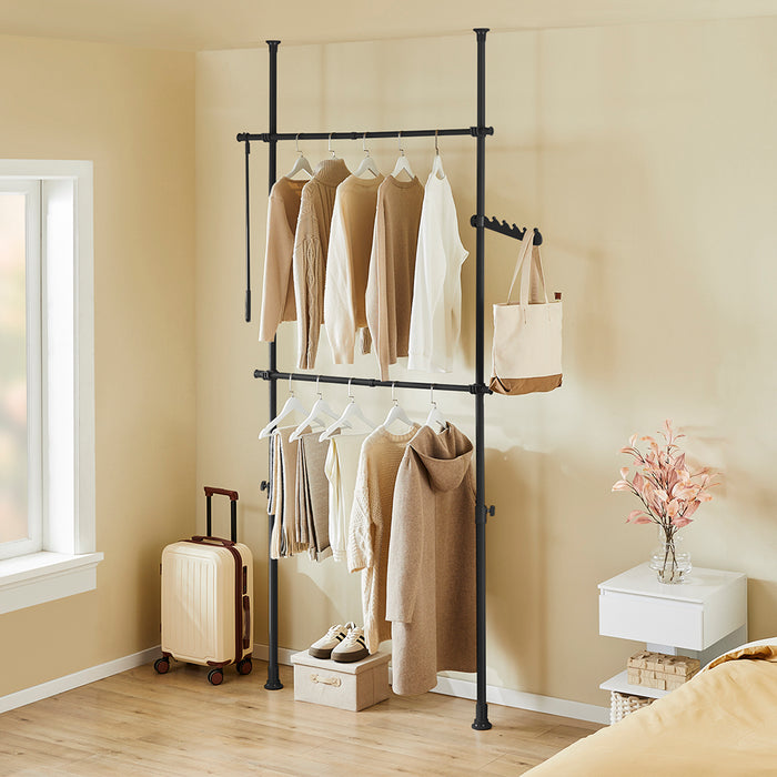 SoBuy Cabina armadio in metallo 126x27x295cm FRG109-II-SCH