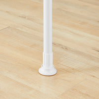 SoBuy FRG109-II-W Telescopic Appendiabiti da Terra, Robusto Stand Appendiabiti con Aste, Armadio Aperto Regolabile per Camera da Letto, Porta Abiti Bianco